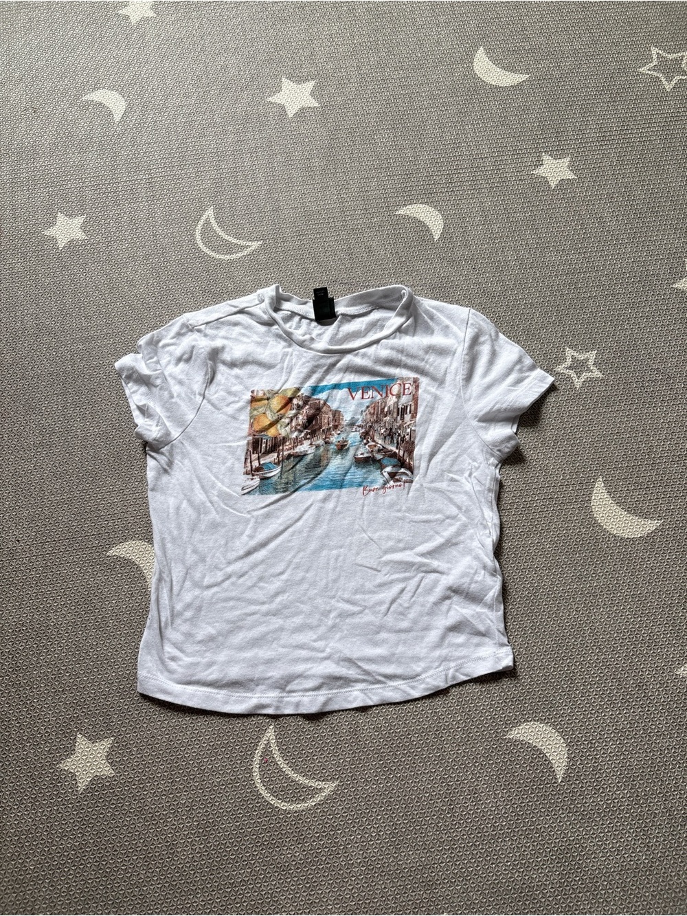 wild fable White Tee with Venice Canal Graphic
